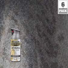 Rust Oleum Universal 11 Oz All Surface Aged Metallic Weathered Steel Spray Paint And Primer In One 6 Pack 2850 Rustoleum Matte Black Spray Paint Steel Paint
