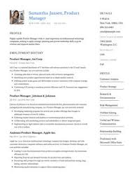 best product manager resume examples