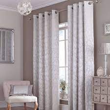 Silver Canterbury Eyelet Curtains Curtains Living Room French Country Living Room Curtain Designs