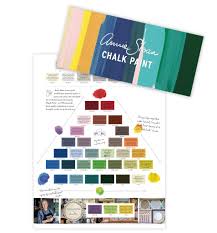 annie sloan chalk paint colour chart card