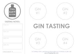 Free wine tasting score cards. Printable Gin Tasting Placemats How To Run A Gin Tasting The Gin Guide