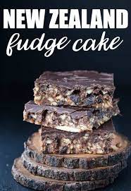 This Recipe For New Zealand Fudge Cake Was Submitted By Jamie Of Jamie S Precious Peas In The Desserts Category In Th Fudge Cake Recipe Cake Recipes Fudge Cake