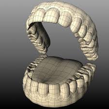3ds Max Realistic Mouth Interior 3d Model 3d Modeling Tutorial Caracter Design