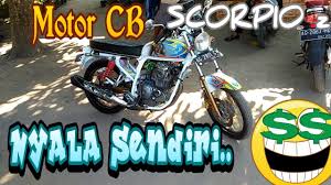 Dijual yamaha scorpio modif street scrambler bandung lapak mobil dan motor bekas cafe racer bikes. Cb Terbaik Dengan Modifikasi Mesin Dari Yamaha Scorpio 225cc Youtube