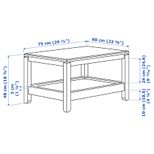 Havsta Coffee Table Grey 75x60 Cm Ikea