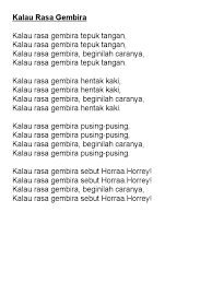 Savesave lirik lagu kalau rasa gembira tepuk tangan for later. Kalau Rasa Gembira