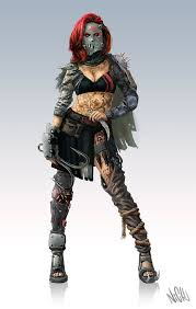 Zhyx sub part type : Guerreira De Realidade Pos Apocaliptica Apocalypse Character Post Apocalyptic Costume Cyberpunk Character