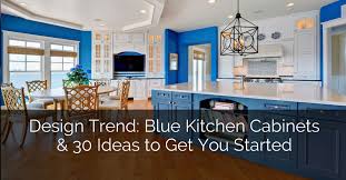 Cawdor stanchion wall lights flank a black french vent hood above a stainless steel range and white cabinets. 31 Awesome Blue Kitchen Cabinet Ideas Luxury Home Remodeling Sebring Design Build