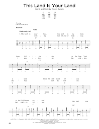 The avett brothers' new cover version of woody guthrie's this land is your land aims to prove that america is for everyone. This Land Is Your Land Sheet Music Greg Cahill Banjo Tab