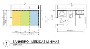 Dimensoes Minimas Para Um Banheiro Residencial Atendendo Ao Codigo De Obras Do Arquitetura E Urbanismo Residencial Banheiro