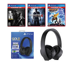Join agent jones as he enlists the greatest hunters across realities like the mandalorian to stop others join the hunt. Ps4 Fortnite Gold Wireless Headset Bundle With3 Games Qvc Com
