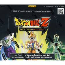 The game was produced by score entertainment and uses screen captures of the anime to attempt to recreate the famous events and battles seen in the anime. 2015 Panini Dragon Ball Z Heroes Villains Booster Box Steel City Collectibles
