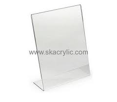 Custom Design Plastic Sign Holder 8 5 X 11 Plastic Tabletop Display Stands Acrylic Paper Stand Sh 114 Paper Stand Plastic Signs Sign Holder
