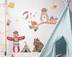 Wandtattoo Indianer Tierische Kinderzimmer Dekoration Kinder Zimmer Wandtattoo Kinderzimmer Junge Kinderzimmer
