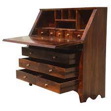The stand while you work allows you to pay more attention to what you're doing. Philadelphia Solid Wood Handmade 44 Large Drop Front Secretary Desk