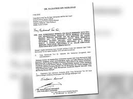 Surat pernyataan telah tidak memiliki kewajiban pembayaran hutang yang pemberiannya berhubungan dengan status sebagai pegawai negeri sipil kementerian …. Tun M Usul Undi Tidak Percaya Pm