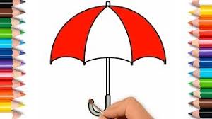 This will form the umbrella support axis. How To Draw An Umbrella Bird Step By Step Draw Easy