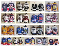 2019 Vintage Nhl 99 Wayne Gretzky Jersey Los Angeles Kings Edmonton Oliers St Louis Blues New York Rangers Ccm Retro Hockey Jerseys Size 48 56 From