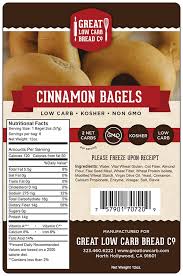 Our sola plain bagel comes in at 6g net carbs for the whole bagel. Cinnamon Bagels Walmart Com Walmart Com