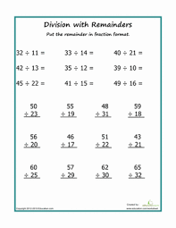 Division with remainders worksheet three of six in this set. Division With Remainders Worksheet Education Com