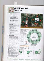 Wuick And Easy Wreaths Plastic Canvas Ornaments Plastic Canvas Crafts Plastic Canvas Christmas