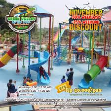 Jam Operasional Weekdays 9 00 17 00 Green Valley Water Park Facebook