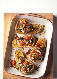 Roasted Butternut Squash With Goat S Cheese Recipe Recipes Food Winter Squash Recipes