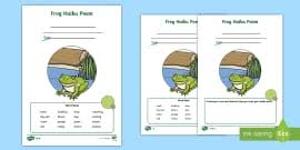 For this haiku writing plan, we feature haiku from montage: Haiku Template And Poem Writing Worksheet Twinkl