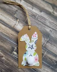 A collection of 10 bunny, chick, egg and cross keepsakes. Bunny Blank Tags Kraft Easter Favor Gift Tag By Theconstructivist On Etsy Easter Favor Tag Gift Tags Birthday Easter Favors