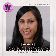 Congrats to our staff September Values Winners: Emily Stets