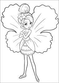 Cute Flower Fairy Coloring Page Free Fairy Coloring Pages Barbie Coloring Pages Fairy Coloring