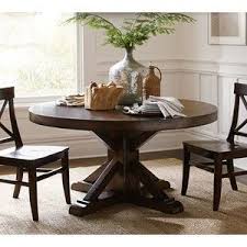 Pottery Barn Banks Table Recherche Google Pedestal Dining Table Dining Table Rustic Round Pedestal Dining