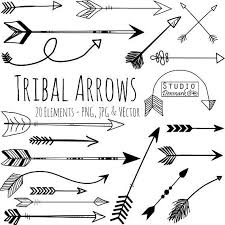 Arrow Clip Art Black And White Tribal Arrows Hand Drawn Aztec Hand Drawn Arrows Tribal Arrows Arrow Clipart