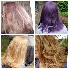 Bleach bathing is a softer, step by step bleaching process that is used to remove colour one shade at a time or lighten your hair gradually. What Next This Is After 1 Month Purple Again Bleach Wash To Get It Out Hairdye