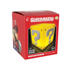 It features a cool question block shade with a little jumping mario lamp pull. Paladone Super Mario Mini Question Block Light