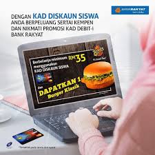 We did not find results for: Bank Rakyat Kad Diskaun Siswa Promosi Kad Debit I Facebook