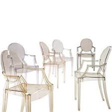 Louis Ghost Chair By Philippe Starck For Kartell Set Of 4 1 500 Louis Ghost Chair Ghost Chair Starck Ghost Chair