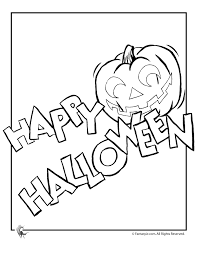 Happy halloween coloring pages to print. Happy Halloween Coloring Page Woo Jr Kids Activities