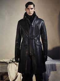 Men Wearing Leather Gloves Mens Leather Coats Leather Outerwear Leather Fashion