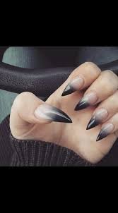 Metallic nail designs will be quite popular this year, so you should definitely try to do some. Nails Acrylic Coffin Ombre Black 45 Ideas Stiletto Nail Art Stiletto Nails Designs Goth Nails