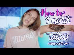 Use a soft brush, such as a makeup brush, to gently apply a thin layer of talc or baby powder to the surface of the tattoo. Make Your Temporary Tattoo Last Longer 2 4 Weeks Youtube