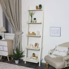 Leaning Ladder Shelves Bookcase Home Decor Leaning Ladder Shelf Home Decor Accessories