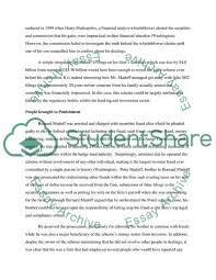 The bernie madoff scandal was a story of a $50 billion embezzlement and ponzi scheme run by madoff securities llc. The Bernie Madoff Scandal Case Study Example Topics And Well Written Essays 1500 Words