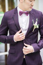 Purple Wedding Tux L Estelle Photography Purple Wedding Vintage Glam Wedding Purple Wedding Inspiration