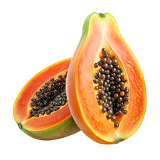 спелая папайя разрезанная пополам с семенами на прозрачном фоне PNG ,  папайя, нарезанные семена папайи, клип арт PNG рисунок для бесплатной  загрузки