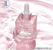 30ml Thick Bottom Cube Serum Bottle with Aluminum Dropper ...