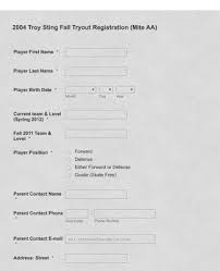 Softball tryout evaluation form pdf. Sport S Registration Form Template Jotform