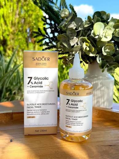 💥NUEVO INGRESO💥 (SADOER). 🌼Tónico de Ácido Glicolico 7% +Ceramidas. 🌼 230ml 🌼Exfoliación suave que alisa la textura, ilumina y ayuda a minimizar los poros. 🌼Hidrata y refuerza la barrera cutánea gracias a las