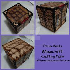 minecraft crafting table by th3damnedninja deviantart com on deviantart minecraft beads diy perler beads minecraft perler