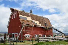 Barn house is the best decision we ever my barn is really starting to look great! Tear Off And Roof Big Red Barn Roofing Photo Gallery Linkville Roofing Siding
